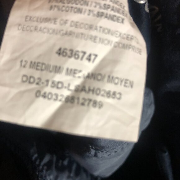 Navy Blue Lee Modern Series Curvy Fit Slacks Size 12 - Picture 4 of 4